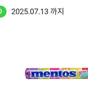 CU편의점 농심)멘토스레인보우 400원 판매합니다~