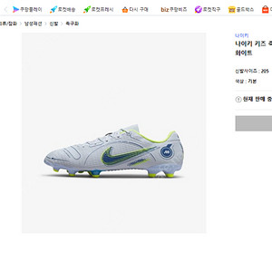 나이키 축구화 머큐리얼 축구화 205사이즈