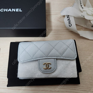 (새상품) 샤넬 카드지갑 똑딱이