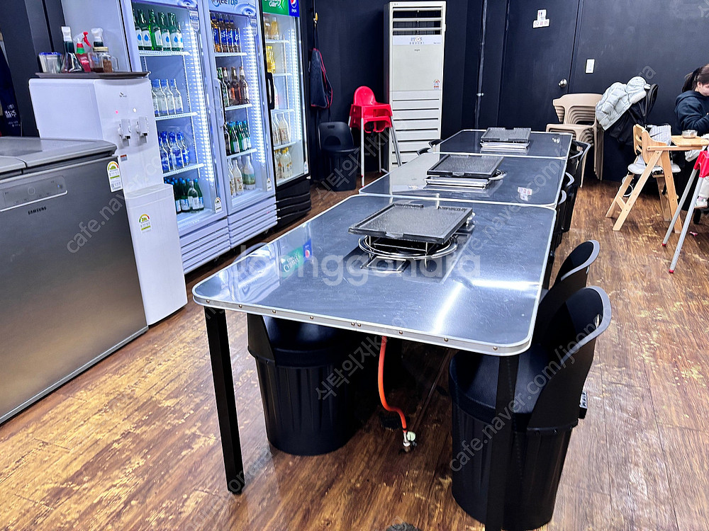 고깃집테이블 불판 연탄테이블 막숯불 업소용식탁고기 테이...--1
