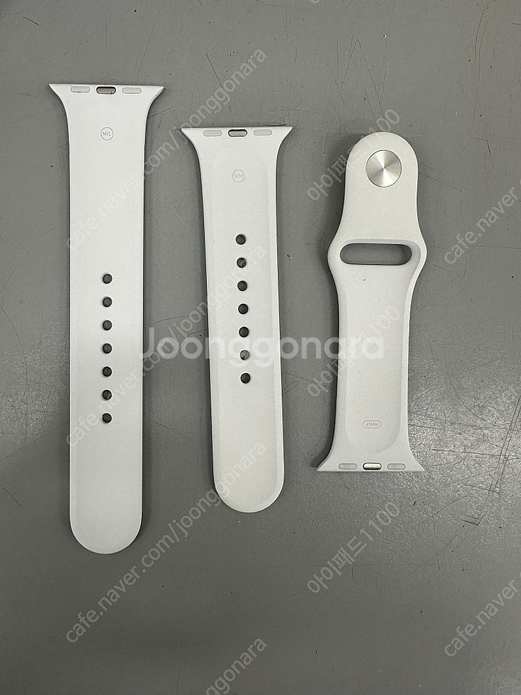 애플워치 정품 스포츠밴드 스트랩 화이트 40/41mm--3
