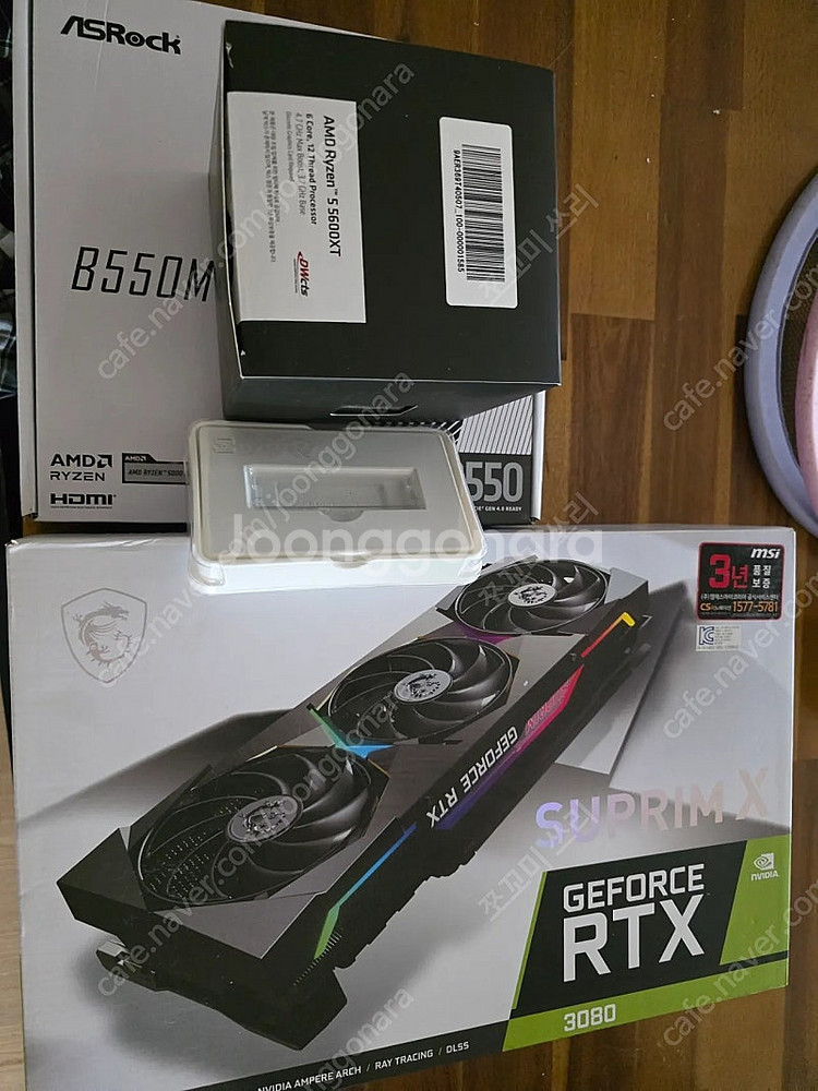 청주 개인)라이젠 5600X(XT) RTX3080 램3...--5
