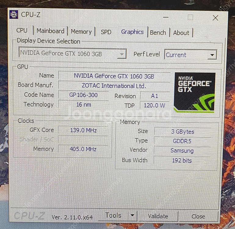 zotac 그래픽카드 gtx1060 3gb--3