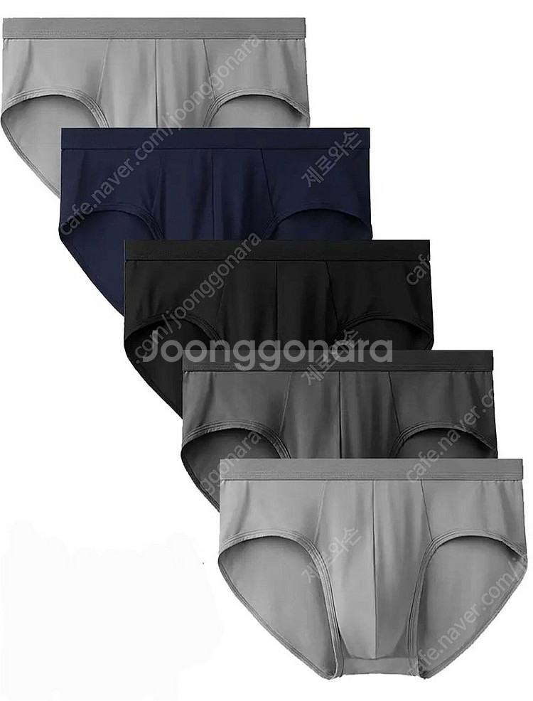남성 삼각 면 팬티(4장)--1
