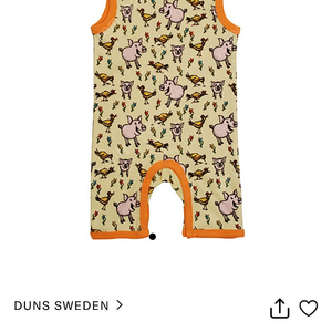 던스 DUNS Sweden 92 그린 꼬꼬 플레이수트 새상품