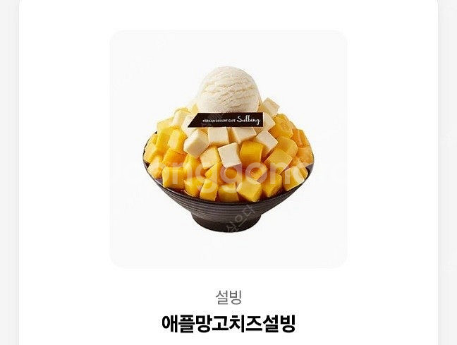 설빙 애플망고 치즈설빙--0