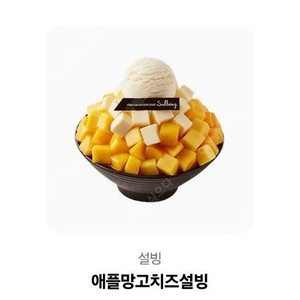 설빙 애플망고 치즈설빙