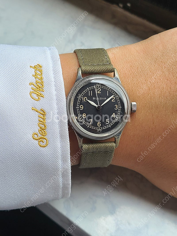 [정품] 부로바 밀리터리 WW2 더티더즌 워치 클래식 빈티지 (Bulova Military Army)--0