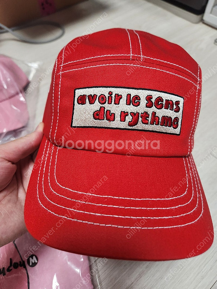 리미떼두두 빨간 캡 모자 새상품 M사이즈--0
