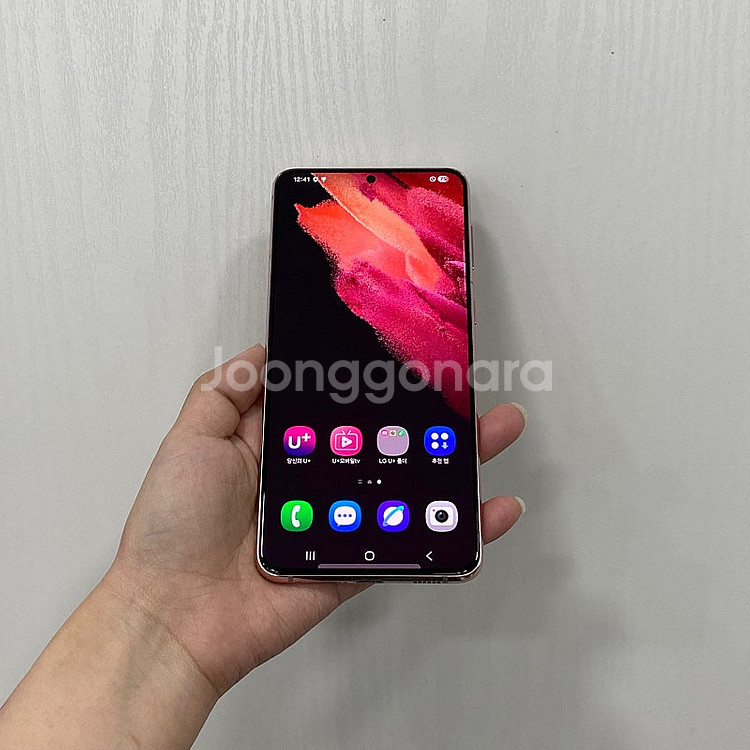 88988 갤럭시S21플러스 핑크 256GB 부산 중고...--0