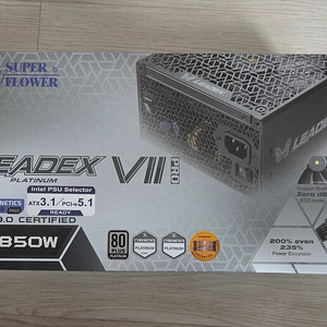 SuperFlower SF-850F14XP LEADEX VII PRO PLATINUM 블랙 ATX3.1