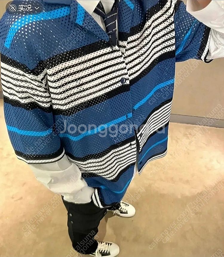 버버리 메쉬 반팔셔츠, 반팔티 새상품--0
