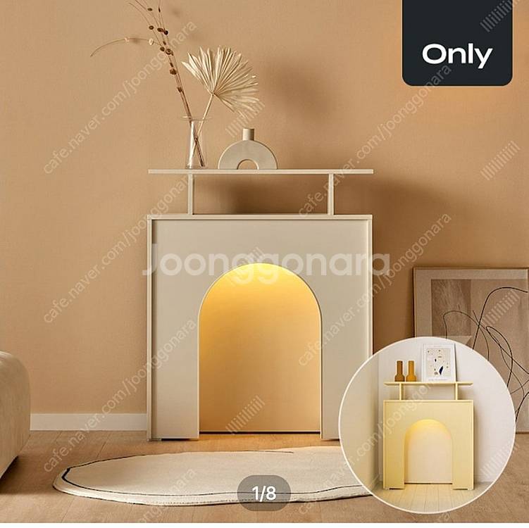 LED 벽난로 수납 콘솔(상태A급)--0