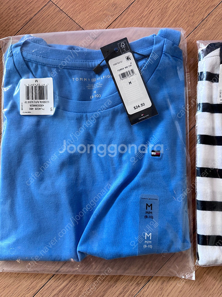 타미힐피거 아동 반팔 티셔츠, 정품 타미 티셔츠--1