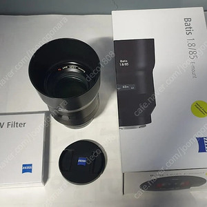 자이스 바티스 1.8/85 렌즈와 자이스 67mm UV필터 / 세기 정품 소니 카메라용