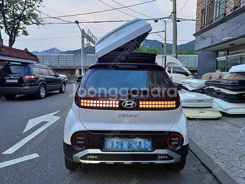 지붕위 밀착형 코토 일체형루프박스 어닝,윈드가드 당일재...--3