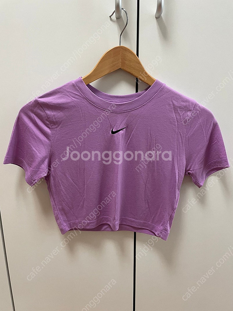 나이키 에센셜 우먼스 탑 크롭탑--0