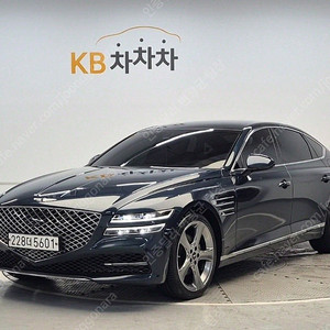 제네시스 더올뉴 G80 중고 G80 중고자동차 파란색 2021년식 79,501km 2.5 가솔린 터보 AWD 중고자동차