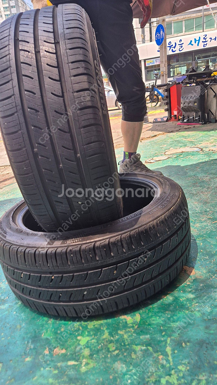 [판매] 금호타이어 195 45 16 중고타이어 2본--0