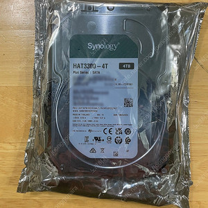 [새상품] 시놀로지 HAT3300-4TB HDD 4테라 하드 판매합니다.