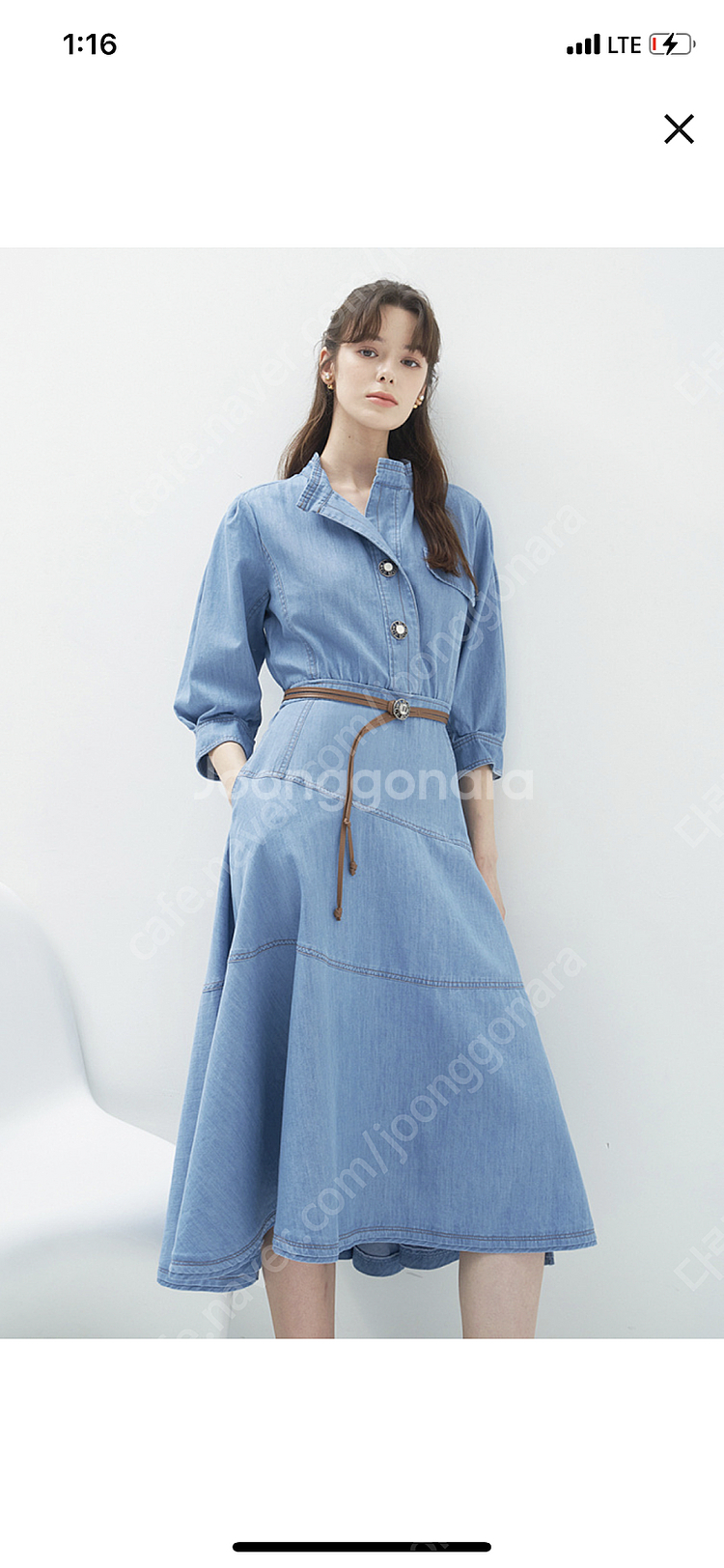 마인 mine 데님원피스--0