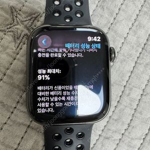 애플워치8 스테인리스 45mm GPS + 셀룰러 그라파이트