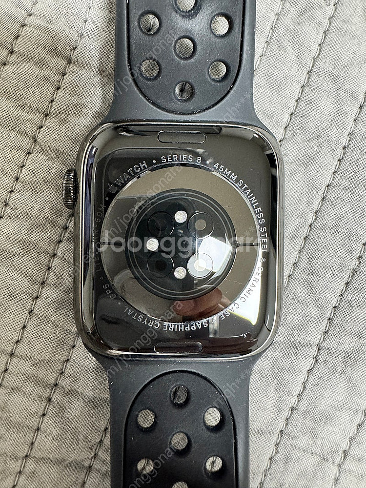 애플워치8 스테인리스 45mm GPS + 셀룰러 그라파...--4