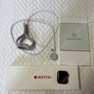 애플워치9 41mm gps 레드