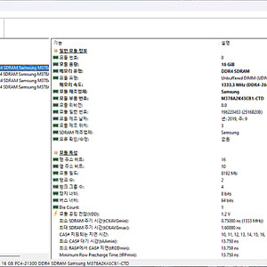 삼성 DDR4 2666MHz 16GB 4개 판매합니다.