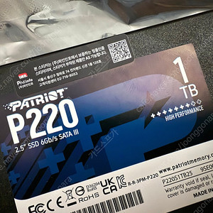 Patriot P220 1TB SATA SSD