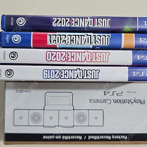 ps4 카메라 + ps5연결 젠더 + 저스트댄스(19,20,21,22) 일괄