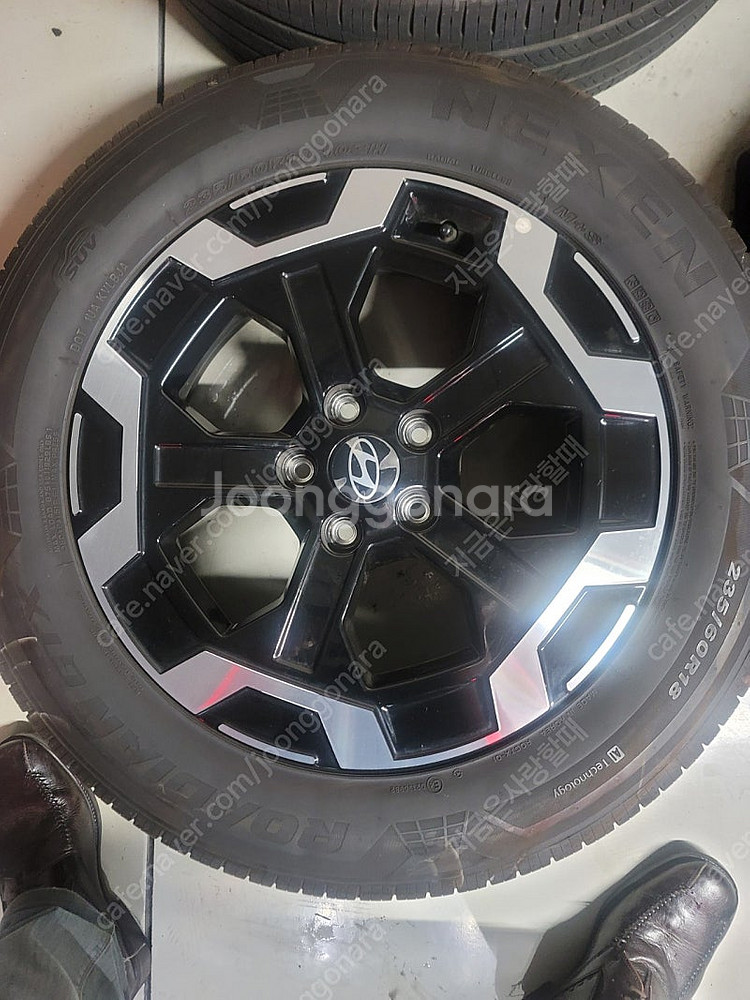 싼타페 MX5 18인치 휠타이어 , TPMS, 휠캡포함--2