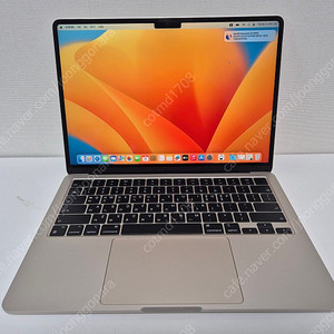 맥북에어13인치 M2 16GB 512GB