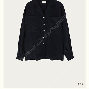 리본빛 블라우스 Maze Pocket Blouse - Navy