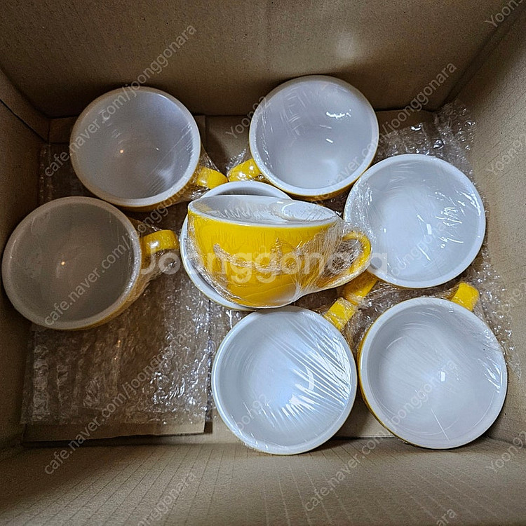 카페사용하던 커피잔,유리컵, 접시 일괄판매--0