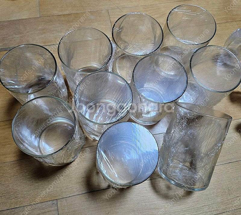 카페사용하던 커피잔,유리컵, 접시 일괄판매--2