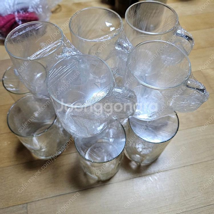 카페사용하던 커피잔,유리컵, 접시 일괄판매--3