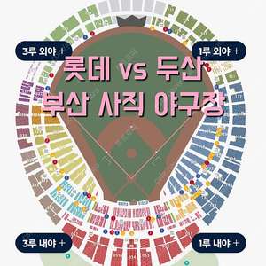 수요일 7월 9일 두산 베어스 롯데 자이언츠 1루 3루 내야 필드석 상단석 3루 1루 롯데 두산 롯데 외야 자유석 중앙 내야 외야 탁자석 상단석 3루 와이드 탁자석 응원 응원석 야