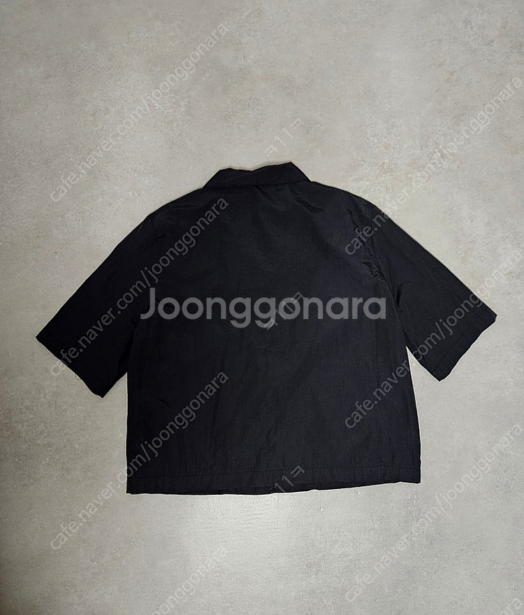 (더애수 구입) 바스락 브이넥 카라셔츠 블랙--7