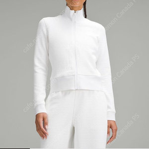 룰루레몬 트랙 자켓 웜업 집업 [새상품] Textured Slim Fit Track Jacket 화이트