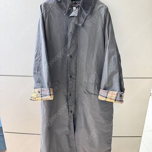 바버 버글리 OS 롱코트 그레이 38사이즈