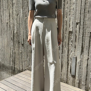 레디투웨어 R2W 알투더블유 Ready2wear Enzo wide trousers 2M사이즈 라이트민트 새상품(텍있음)