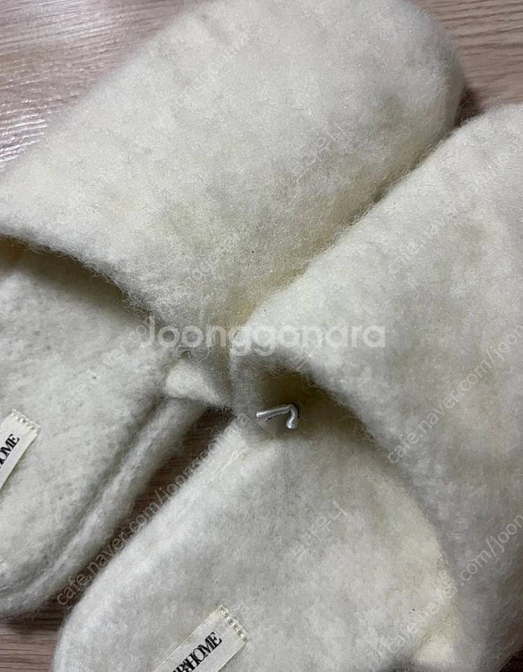 자라홈 울 블렌드 슬리퍼 크림 240+265 새제품--7