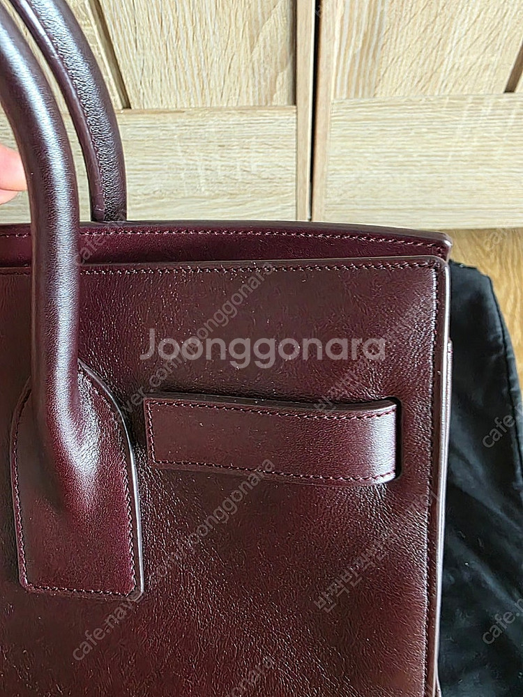 생로랑 삭드주르 스몰 버건디 팝니다--5