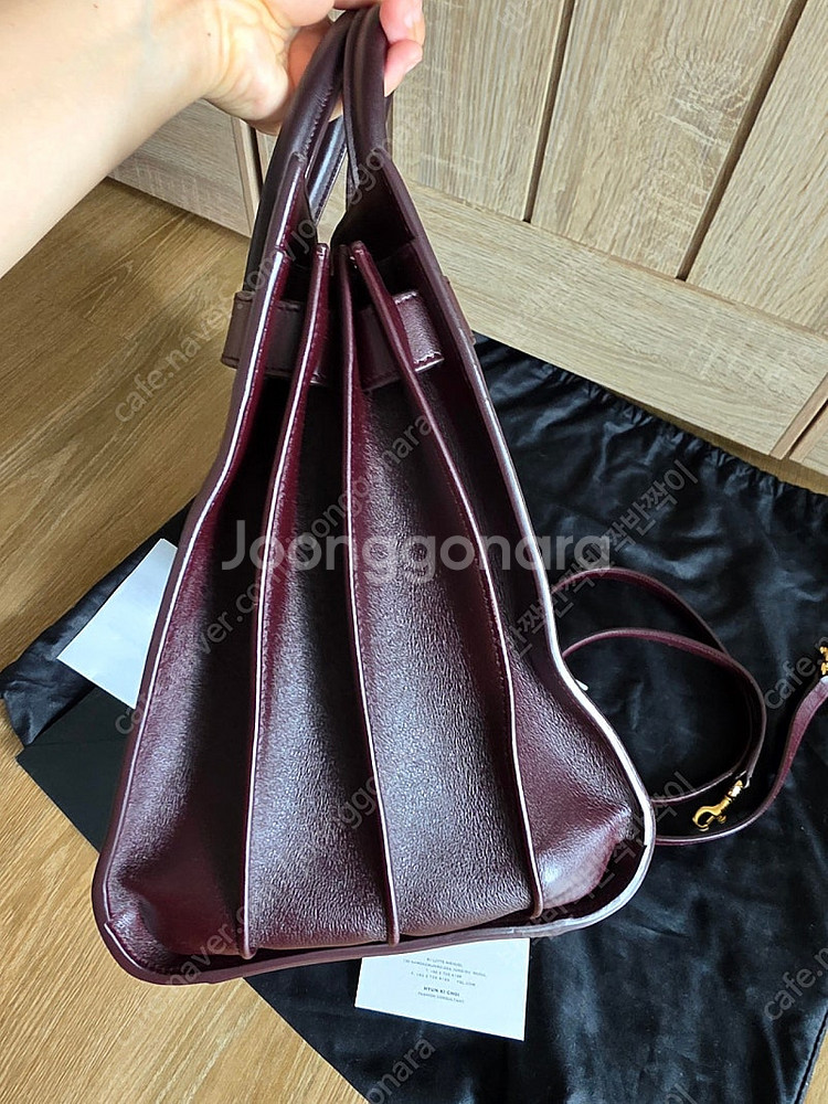 생로랑 삭드주르 스몰 버건디 팝니다--8