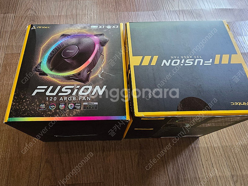 안텍 FUSION 120 ARGB 3팩 쿨링팬 미개봉--1