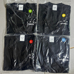 [S,M,L,XL] 아이앱 스튜디오 티셔츠 반팔 블랙 미새봉 새상품 택포