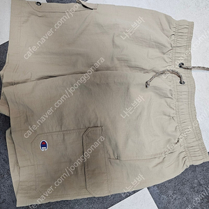챔피온 나일론 카고 하프팬츠 다크카키 갈색 브라운 S