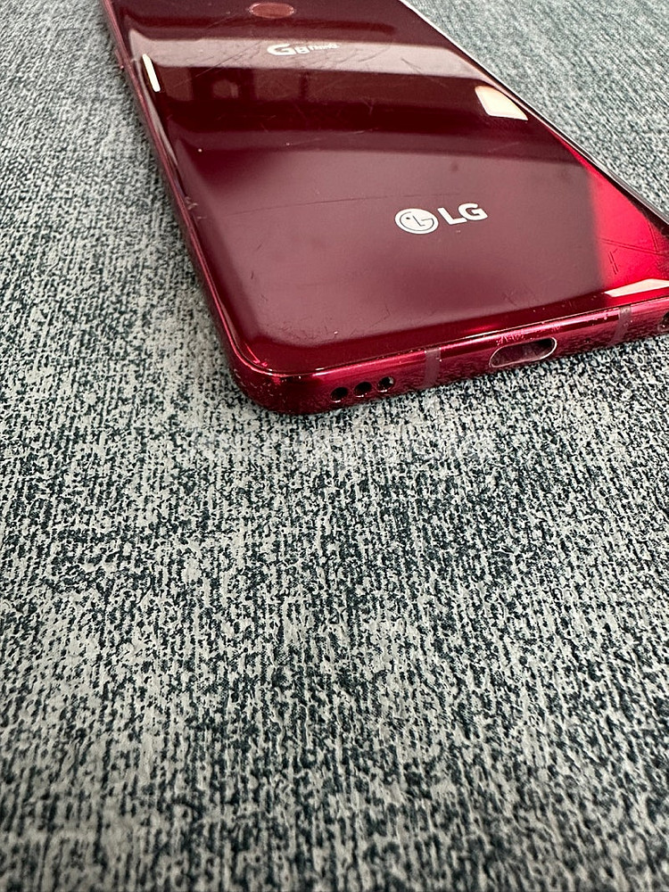 LG G8 128기가 레드색상 액정파손 기능정상 서브용...--8