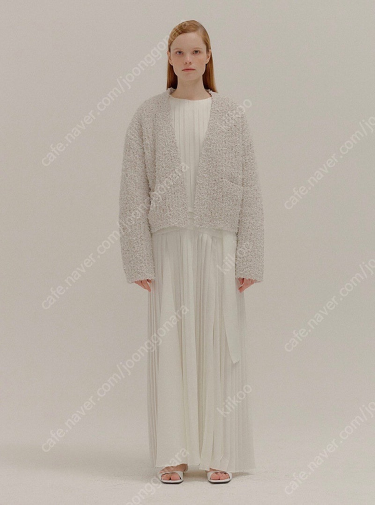Eenk 잉크 트위드 가디건 아이보리 /한섬--2